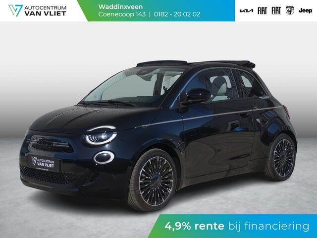 Fiat E-500 Cabrio La Prima 42 kWh | By Bocelli | Leder | 17" | Navi | Winter Pack |