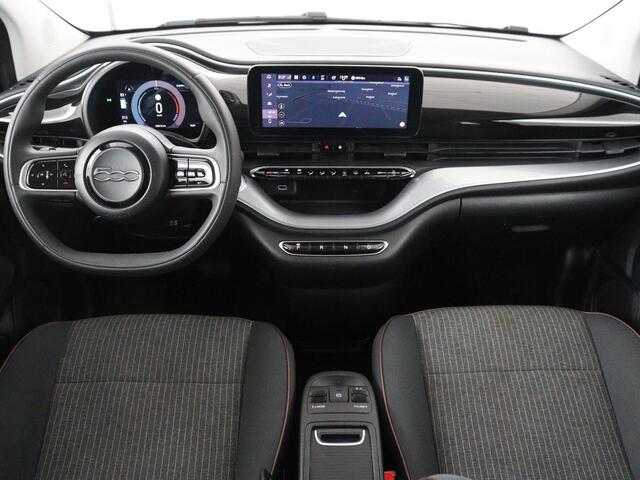 Fiat E-500 Icon 42 kWh | 3 Fase | Stoelverwarming | Camera | Carplay | Navigatie | Full LED | Climate control | Cruise control | Bluetooth