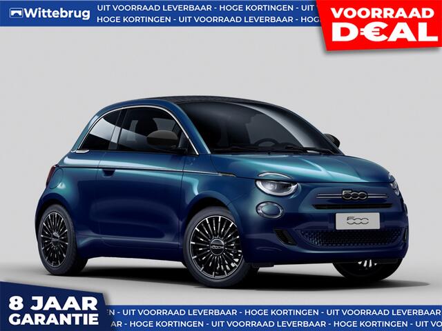 Fiat E-500 1.0 Hybrid La Prima Cabrio DIRECT RIJDEN - JBL AUDIO - 8 JAAR GARANTIE