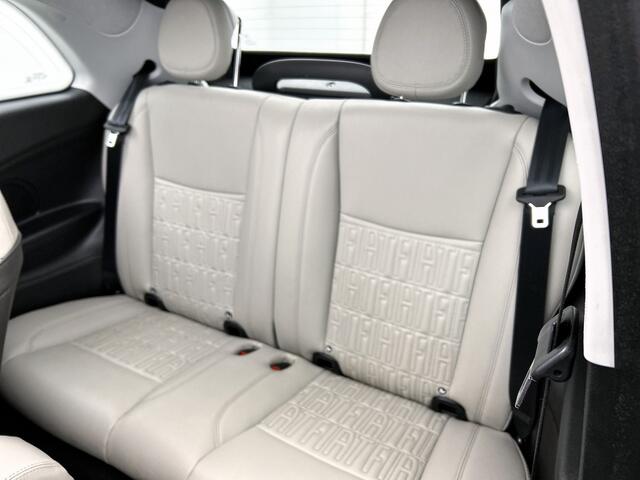 Fiat E-500 Cabrio La Prima 119PK / 42 kWh / SOH 88% / Leder / Adap-Cruise / Pdc+Camera / Navigatie / Airco-ecc. / Apple Carplay Android / Apk 11-2026