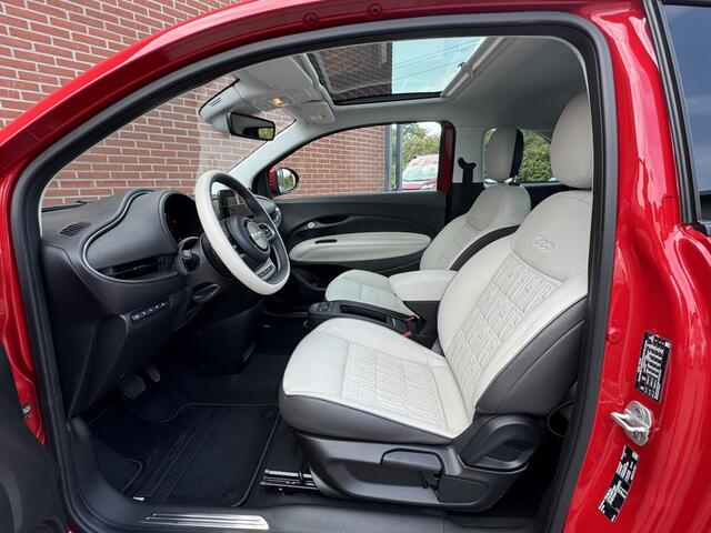 Fiat E-500 La Prima 42 kWh SOH 95% NAV PANO JBL ADAPT-CRUISE STOELVW CARPLAY LED