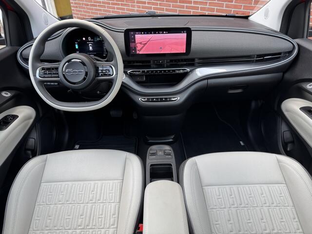 Fiat E-500 La Prima 42 kWh SOH 95% NAV PANO JBL ADAPT-CRUISE STOELVW CARPLAY LED