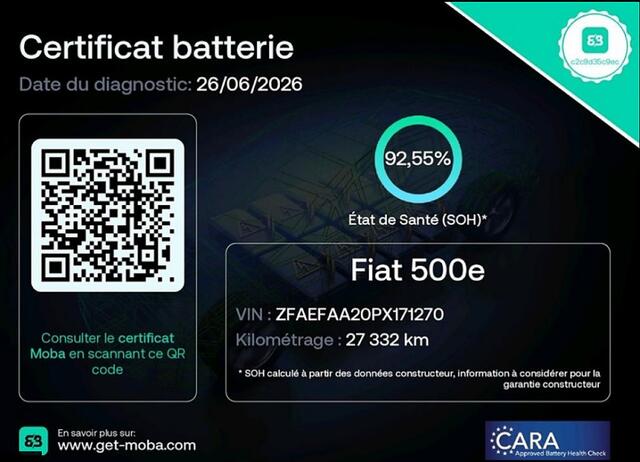 Fiat E-500 Urban 24 kWh *ROSE GOLD* CAMERA | CARPLAY | PDC *SOH 92.55*