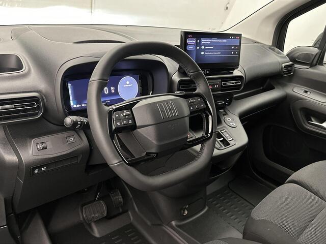 Fiat E-Doblo EV L1 50 kWh 136PK | Navigatie | Rondomzicht Camera | Parkeersensoren Achter | Lederen Stuurwiel Verwarmd | Airco | Cruise Control | DAB Ontvanger | Zijschuifdeur Rechts | Adaptieve Cruise Control | Centrale Deurvergrendeling met Afstandsbediening |