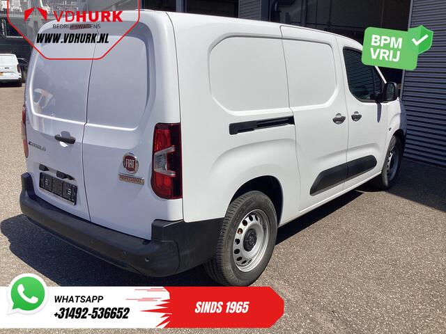 Fiat E-Doblo L2 50 kWh 285 WLTP Carplay/ Snellader/ Camera/ Cruise/ 3 Pers./ Airco/ DAB