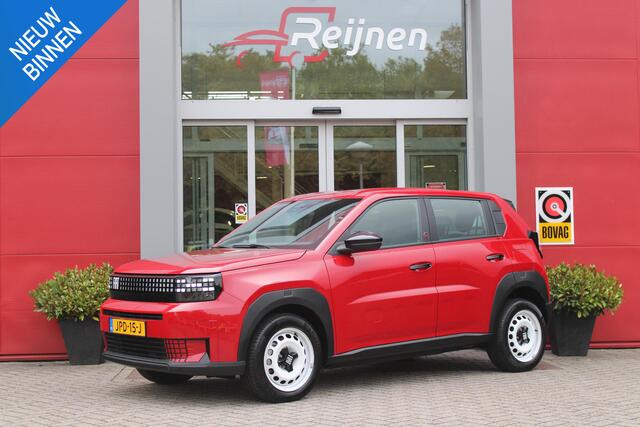 Fiat PANDA Grande RED 113PK 11 kW 44 kWh | 3-FASE | APPLE CARPLAY/ANDROID AUTO | CRUISE CONTROL | AIRCO | PARKEERSENSOREN ACHTER | LED KOPLAMPEN | SPORTIEVE VELGEN 16" | DAB+ RADIO | DIGITAAL DASHBOARD | ELEKTRISCHE RAMEN VOOR / ACHTER |
