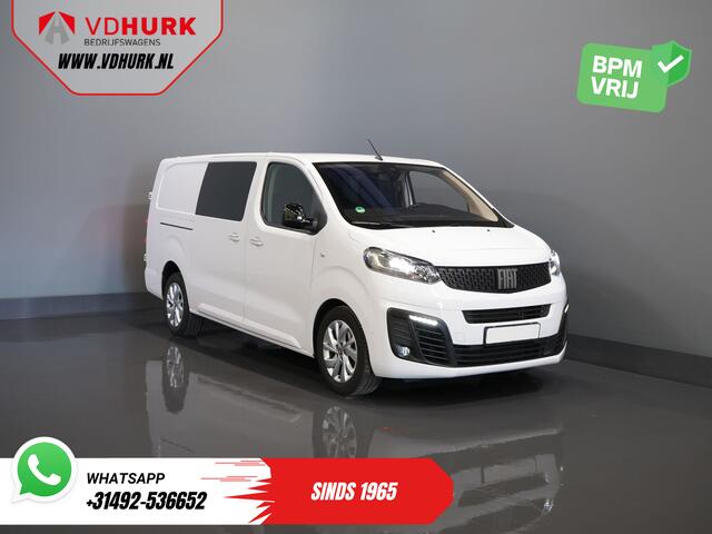 Fiat SCUDO 2.0 MJ 180 pk Aut. DC Dubbel Cabine BPM VRIJ! Adapt.Cruise/ Xenon/ Climate/ Keyless/ Carplay/ NL Auto/ PDC
