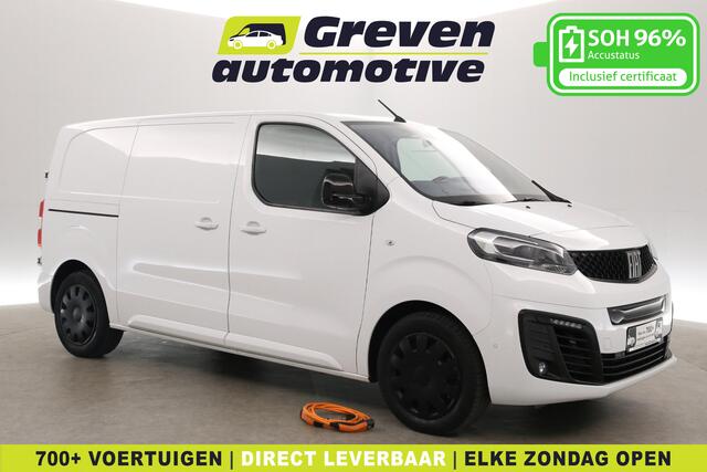 Fiat SCUDO Elektrisch L2H1 75 kWh | Snelladen | SOH 96% | Airco | Camera | Cruise | 3 Zits | Trekhaak | Carplay