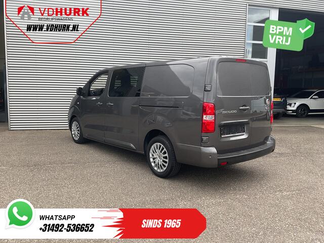 Fiat SCUDO 2.0 MJ 145 pk DC Dubbel Cabine Adapt.Cruise/ 2x Schuifdeur/ Keyless/ Carplay/ Navi/ 6 Pers./ Climate/ Camera/ PDC