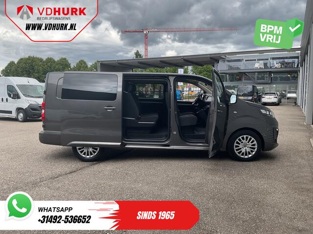 Fiat SCUDO 2.0 MJ 145 pk DC Dubbel Cabine Adapt.Cruise/ 2x Schuifdeur/ Keyless/ Carplay/ Navi/ 6 Pers./ Climate/ Camera/ PDC
