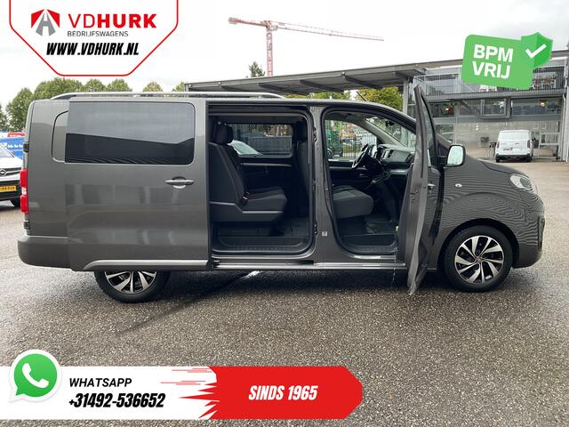 Fiat SCUDO 2.0 MJ 180 pk Aut. DC Dubbel Cabine Xenon/ 2x Schuifdeur/ Carplay/ Keyless/ Navi/ Climate/ Camera/ Cruise/ 17'LMV/ PDC