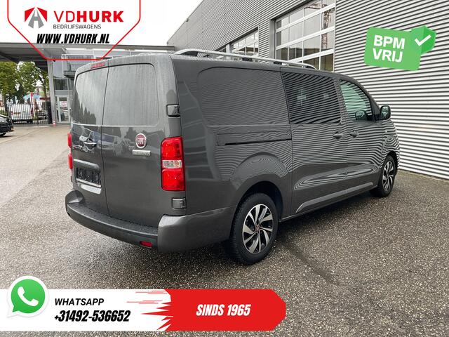 Fiat SCUDO 2.0 MJ 180 pk Aut. DC Dubbel Cabine Xenon/ 2x Schuifdeur/ Carplay/ Keyless/ Navi/ Climate/ Camera/ Cruise/ 17'LMV/ PDC