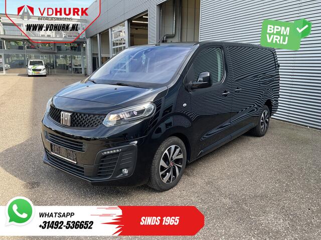 Fiat SCUDO 2.0 MJ 180 pk Aut. DC Dubbel Cabine Xenon/ 2x Schuifdeur/ Carplay/ Keyless/ Navi/ Climate/ Camera/ Cruise/ 17'LMV/ PDC/ DAB