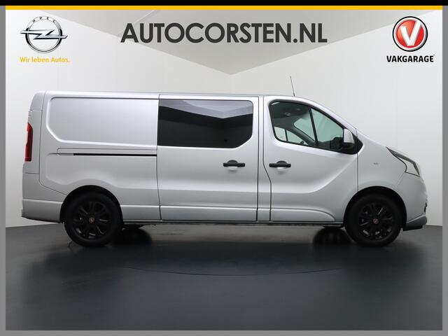 Fiat TALENTO 2.0D 146PK L2 D.C. 17" Pdc Trekh. Alles in kleur gespoten Led Airco Cruise Business Pro Dubbele Cabine 5-Pers. DC Led Betonplex-vloer Lat om Lat Privacy Glas Bluetooth Lengte 2 dus wél fatsoenlijke beenruimte achterin! 1e Eigenaar 2.000 kg trekvermogen Eu