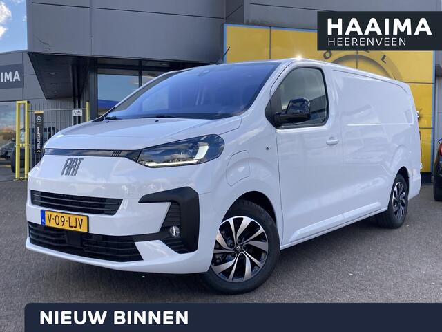 Fiat e-Scudo L3 75 kWh | Volledig elektrisch | Airco | Cruise Control | Apple Carplay/ Android Auto | Achteruitrijcamera | Parkeersensoren achter | Laadruimte betimmering |