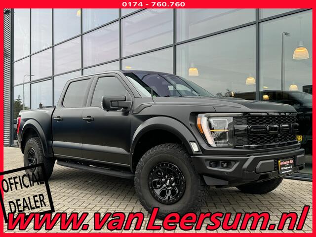 Ford (usa) F-150 3.5 V6 Ecoboost SuperCrew Raptor | Mat zwart wrap | Pano | B&O | 360 camera