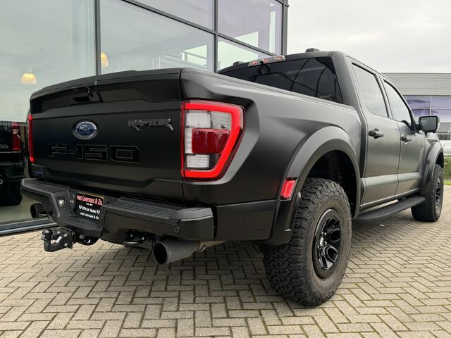 Ford (usa) F-150 3.5 V6 Ecoboost SuperCrew Raptor | Mat zwart wrap | Pano | B&O | 360 camera