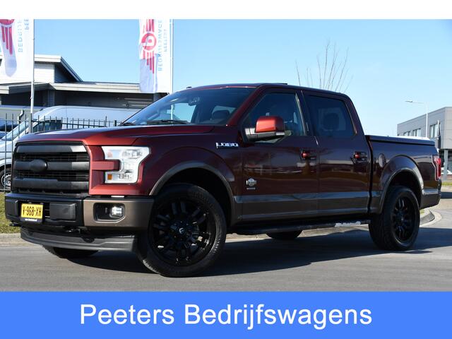 Ford (usa) F-150 3.5 V6 King Ranch Ecoboost SuperCrew Camera, Cruise, Carplay, 370PK, Automaat, Leder, Stoelverwarming, Navi, Uniek!