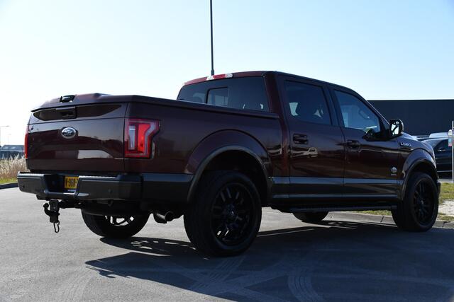 Ford (usa) F-150 3.5 V6 King Ranch Ecoboost SuperCrew Camera, Cruise, Carplay, 370PK, Automaat, Leder, Stoelverwarming, Navi, Uniek!