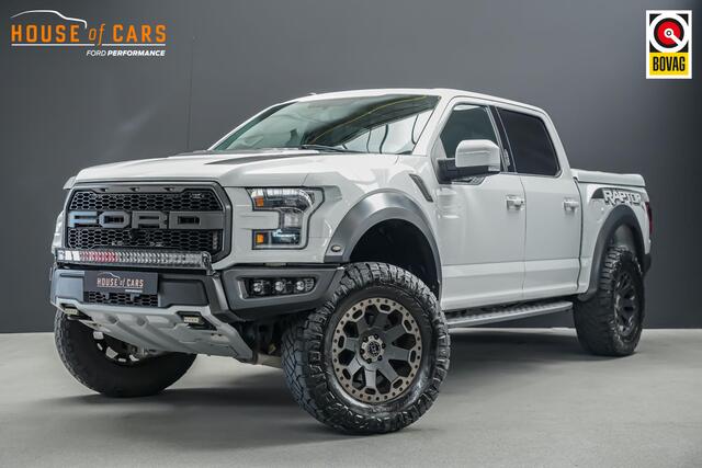 Ford (usa) F-150 3.5 V6 Ecoboost SuperCrew Raptor |schuif/kantel dak|verhogingsveren|B&O|360 camera|elek. stoelen|trekhaak|stoel ventilatie en verwarming|elek. stoelen|Apple Carplay|BLIS|20"|