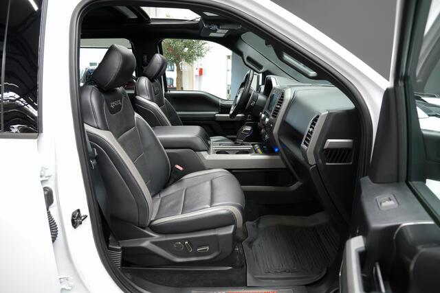 Ford (usa) F-150 3.5 V6 Ecoboost SuperCrew Raptor |schuif/kantel dak|verhogingsveren|B&O|360 camera|elek. stoelen|trekhaak|stoel ventilatie en verwarming|elek. stoelen|Apple Carplay|BLIS|20"|
