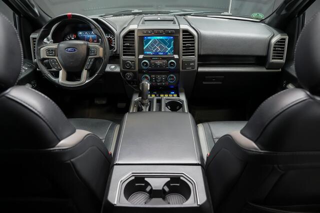 Ford (usa) F-150 3.5 V6 Ecoboost SuperCrew Raptor |schuif/kantel dak|verhogingsveren|B&O|360 camera|elek. stoelen|trekhaak|stoel ventilatie en verwarming|elek. stoelen|Apple Carplay|BLIS|20"|