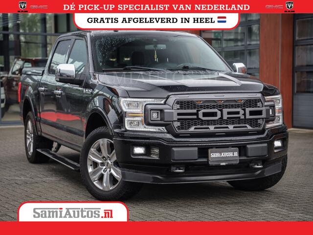 Ford (usa) F-150 PLATIMUM 3.5 V6 Black On Black | SuperCrew | Lpg | Cover | Pano | Face Lift | 82000 km | 5 Persoons Dubbele Cabine |