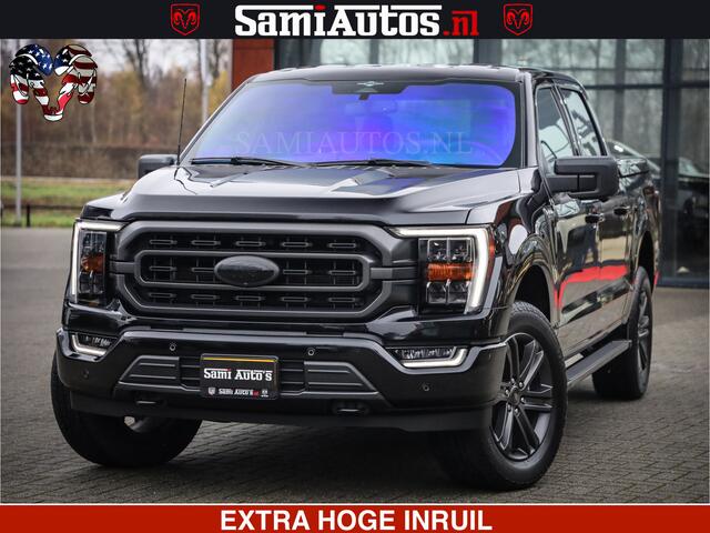 Ford (usa) F-150 BLACK OPS | 5.0 V8 406PK | 360 CAMERA | UITLAAT KLEP | BEDSLIDE | CREW CAB | LEDER | CREW CAB | DUBBELE CABINE | 5 PERSOONS | DC | GRIJSKENTEKEN |