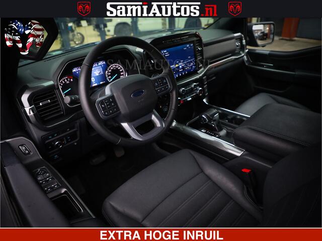 Ford (usa) F-150 BLACK OPS | 5.0 V8 406PK | 360 CAMERA | UITLAAT KLEP | BEDSLIDE | CREW CAB | LEDER | CREW CAB | DUBBELE CABINE | 5 PERSOONS | DC | GRIJSKENTEKEN |