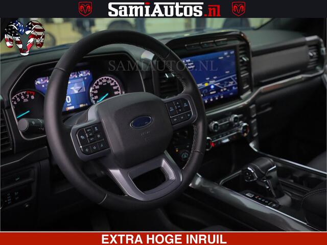 Ford (usa) F-150 BLACK OPS | 5.0 V8 406PK | 360 CAMERA | UITLAAT KLEP | BEDSLIDE | CREW CAB | LEDER | CREW CAB | DUBBELE CABINE | 5 PERSOONS | DC | GRIJSKENTEKEN |