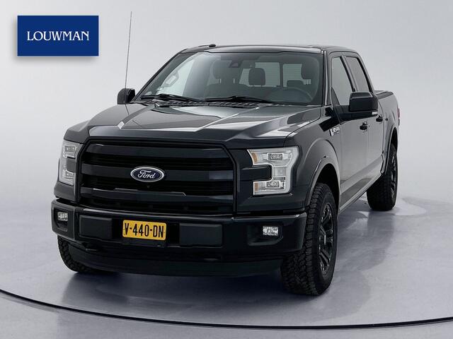 Ford (usa) F-150 5.0 V8 SuperCab LPG Panoramadak Adapt cruise Leder Stoelverwarming en ventilatie 360gr camera Treeplanken Navigatie Memory seats