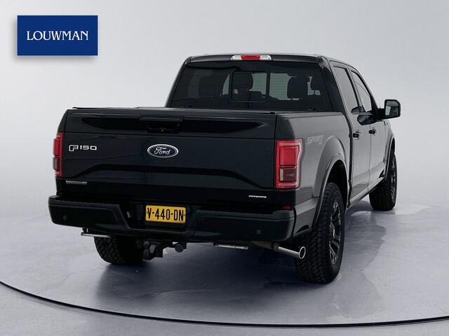 Ford (usa) F-150 5.0 V8 SuperCab LPG Panoramadak Adapt cruise Leder Stoelverwarming en ventilatie 360gr camera Treeplanken Navigatie Memory seats