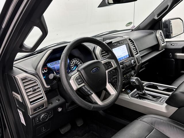 Ford (usa) F-150 5.0 V8 SuperCab LPG Panoramadak Adapt cruise Leder Stoelverwarming en ventilatie 360gr camera Treeplanken Navigatie Memory seats