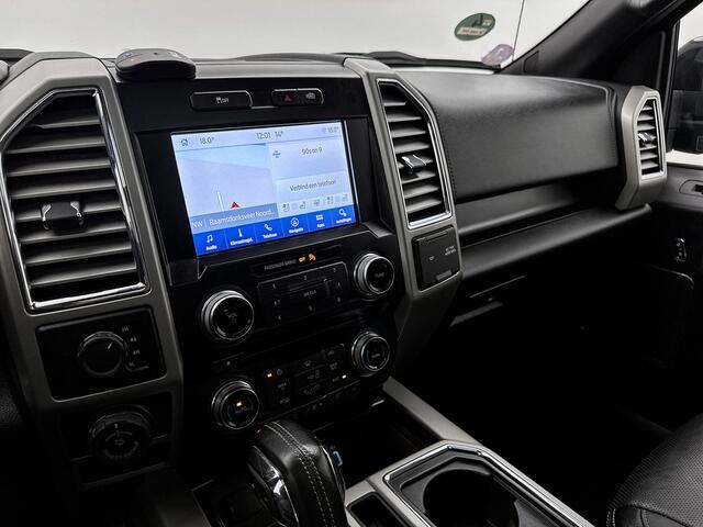Ford (usa) F-150 5.0 V8 SuperCab LPG Panoramadak Adapt cruise Leder Stoelverwarming en ventilatie 360gr camera Treeplanken Navigatie Memory seats