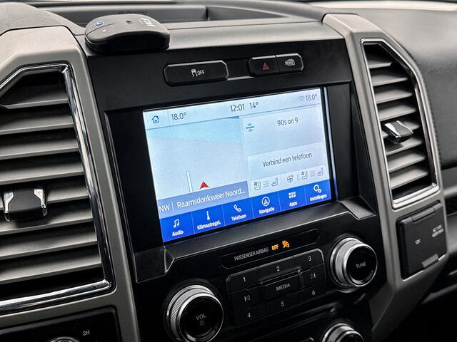 Ford (usa) F-150 5.0 V8 SuperCab LPG Panoramadak Adapt cruise Leder Stoelverwarming en ventilatie 360gr camera Treeplanken Navigatie Memory seats