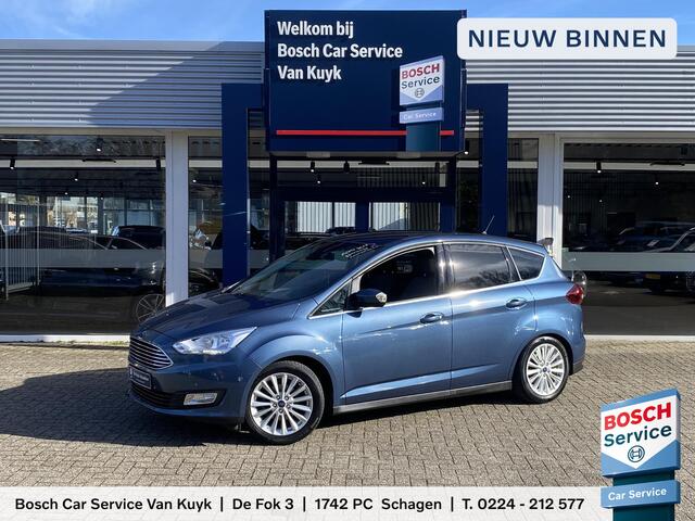 Ford C-MAX 1.0 Titanium / Cruise-Control / Climate-Control / Stuur-/Stoelverwarming / Apple-Carplay & Android-Auto / Keyless / Radio-Bluetooth / Navi / PDC V+A / 17'' LMV / All-Season / ENZ.