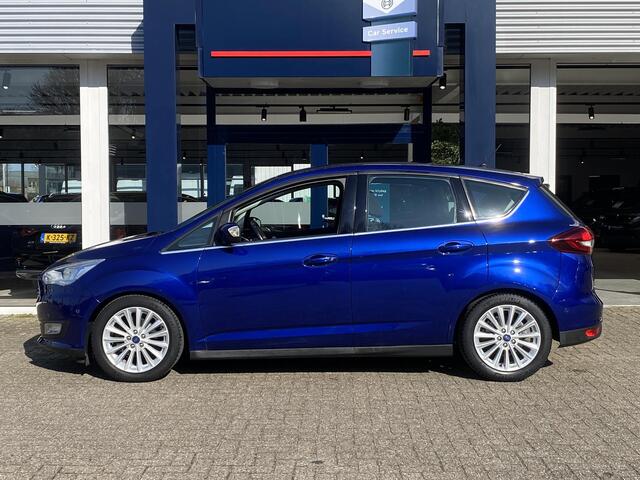 Ford C-MAX 1.0 Titanium / NL-Auto / 48.000 KM / Apple-Carplay & Android-Auto / Cruise-Control / Climate-Control / Elektr.-Achterklep / Radio-Bluetooth / Navi / Verwarmde Voorruit / PDC V+A met Camera / 17'' LMV / ENZ.