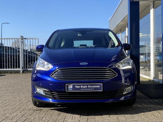 Ford C-MAX 1.0 Titanium / NL-Auto / 48.000 KM / Apple-Carplay & Android-Auto / Cruise-Control / Climate-Control / Elektr.-Achterklep / Radio-Bluetooth / Navi / Verwarmde Voorruit / PDC V+A met Camera / 17'' LMV / ENZ.