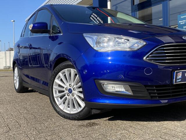 Ford C-MAX 1.0 Titanium / NL-Auto / 48.000 KM / Apple-Carplay & Android-Auto / Cruise-Control / Climate-Control / Elektr.-Achterklep / Radio-Bluetooth / Navi / Verwarmde Voorruit / PDC V+A met Camera / 17'' LMV / ENZ.