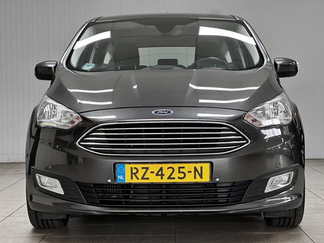 Ford C-MAX 1.0 Titanium/ 17'' LMV/ PDC V+A/ Voorruitverw./ Keyless/ Navi/ Clima/ Cruise/ Elek. pakket/ Isofix/ Bluetooth/ Armsteun/ Multi. LEDER. Stuur/ Mistl./ Chroom/ Dagrijverl.