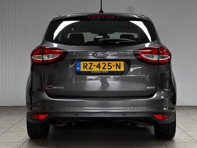 Ford C-MAX 1.0 Titanium/ 17'' LMV/ PDC V+A/ Voorruitverw./ Keyless/ Navi/ Clima/ Cruise/ Elek. pakket/ Isofix/ Bluetooth/ Armsteun/ Multi. LEDER. Stuur/ Mistl./ Chroom/ Dagrijverl.