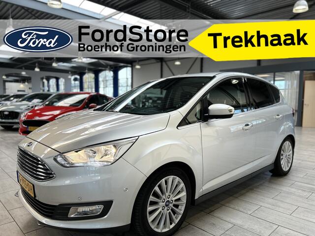 Ford C-MAX Ecoboost 125pk Titanium | Dealer onderhouden | Trekhaak | Winterpack | Sync 3 | Camera | Parkeersensoren rondom |