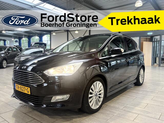 Ford C-MAX EcoBoost 125 pk Titanium | Trekhaak | Camera | Voorruitverw. | Navi | Clima | Cruise | 4 seiz. banden