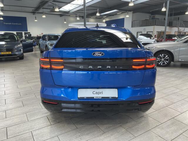 Ford CAPRI Extended Range RWD 77 kWh | Trekhaak | Warmtepomp | Adapt. Cruise | Winter Pack | El. verst. stoel + geh. + mass. | garantie tot 07/2029 | 4 seiz. banden