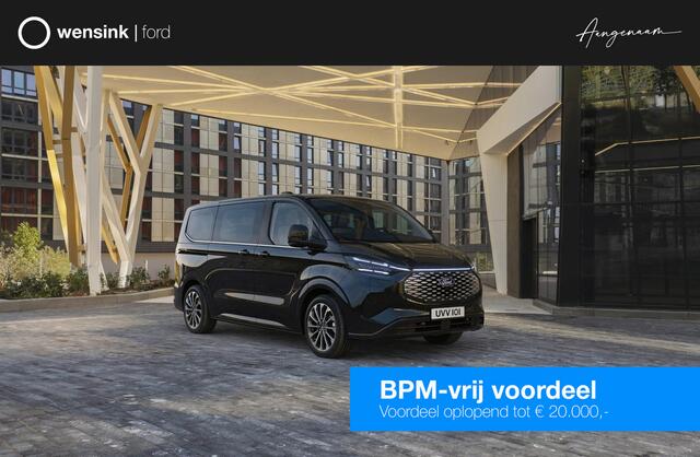 Ford Custom Tourneo L1H1 Titanium X PHEV 233pk 8 Persoonsbus - Geel kenteken