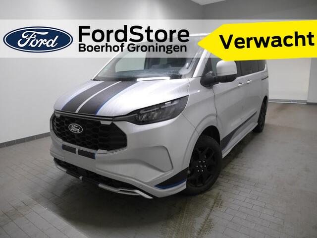 Ford Custom Tourneo Sport 340 2.5 PHEV 233 pk L1 8 persoons | Trekhaak | Winter Pack | Camera | 2x schuifdeur | B&O | Adapt. cruise | LED | 17" | 4 seiz. banden | 2300 kg trekgewicht