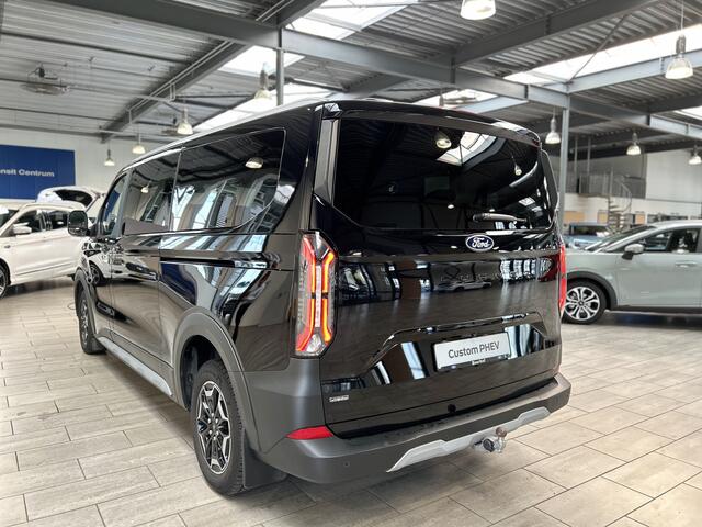 Ford Custom Tourneo Active 340 2.5 PHEV 233 pk L2 8 persoons | Trekhaak | Winter Pack | B&O | Camera | 2x schuifdeur | Adapt. cruise | LED | 17" | 4 seiz. banden | 1850kg trekgewicht |