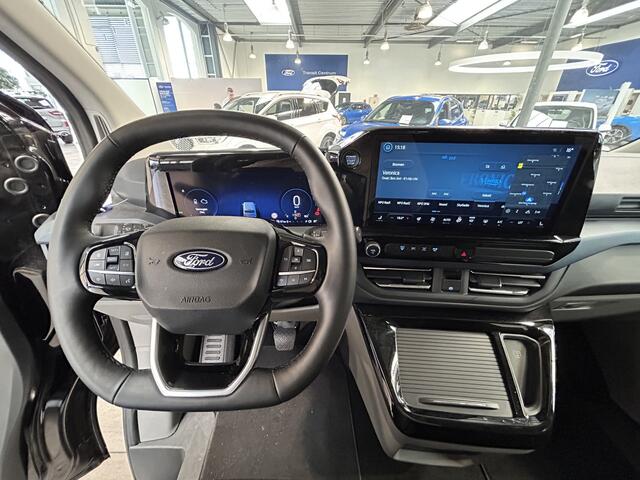 Ford Custom Tourneo Active 340 2.5 PHEV 233 pk L2 8 persoons | Trekhaak | Winter Pack | B&O | Camera | 2x schuifdeur | Adapt. cruise | LED | 17" | 4 seiz. banden | 1850kg trekgewicht |