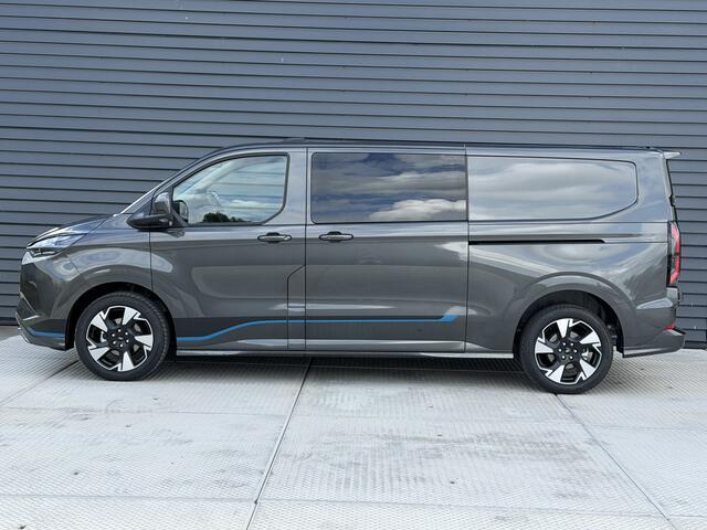 Ford E-Custom Sport Dubbel Cabine 218 PK 71 kWh | 360 Camera | Dode Hoek | Elek. Verst. Stoelen | Nieuw!