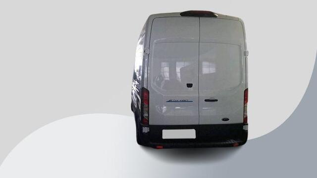 Ford E-Transit 350 L2H3 Trend 68 kWh 184pk | Pro Power on board | Navigatie | Hoog Dak | Adaptieve Cruise | Digitale binnenspiegel | Keyless entry | Laadruimte bescherming | All season banden | Reservewiel | Perimetrisch alarm